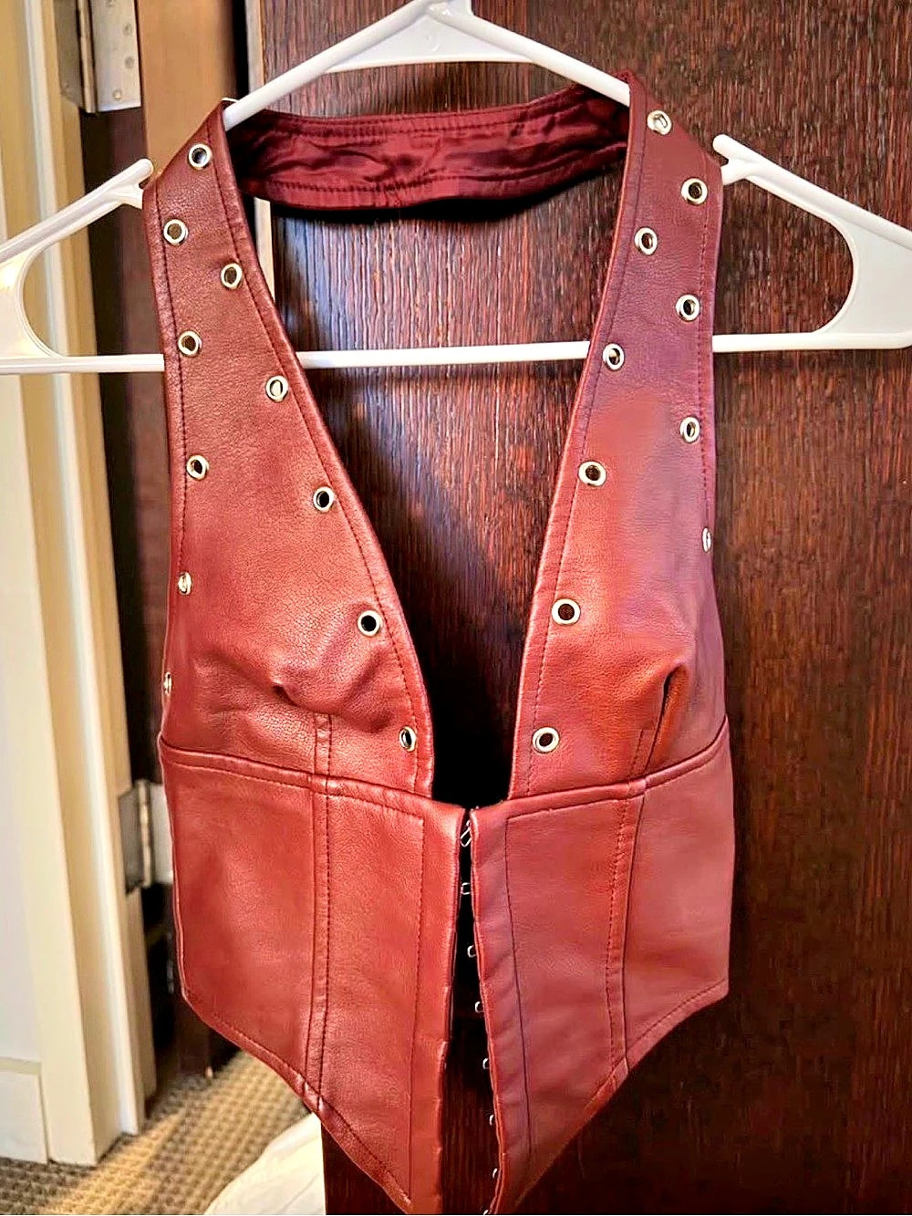 Princess Polly Corset Burgundy XS